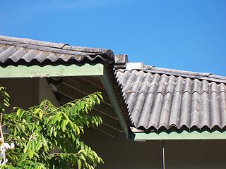 Corrugated fibro roofing