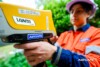 Olympus Vanta XRF analyser in use during Airsafe lead testing