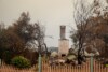 Remains of a bushfire-damaged house in the Blue Mountains, NSW